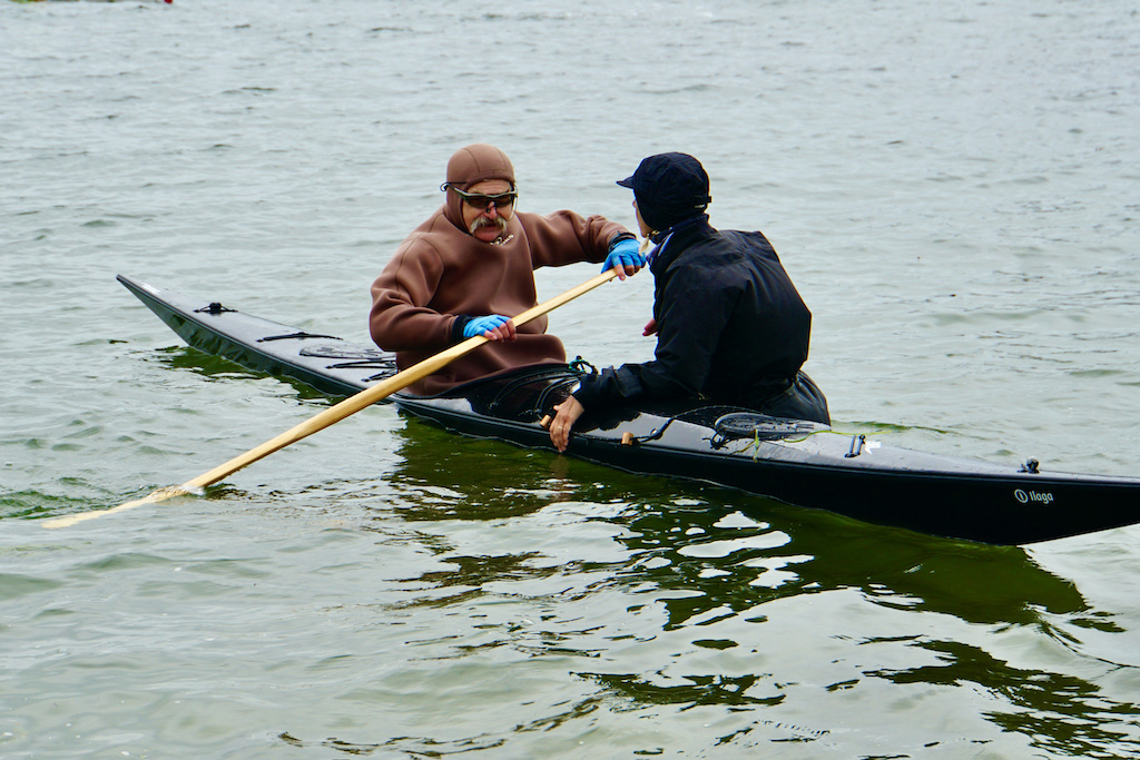 Cheri Perry teaching kayak rolling